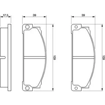 Brzdová destička Sada brzdových destiček, kotoučová brzda, , BOSCH, 0 986 466 471