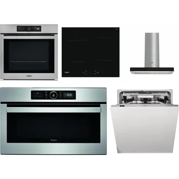Set domácích spotřebičů WHIRLPOOL AKZ9 9480 IX + WHIRLPOOL WS Q2760 BF + WHIRLPOOL WHBS 62F LT K + WHIRLPOOL ABSOLUTE AMW 730 IX + WHIRLPOOL WIO 3T133 PLE