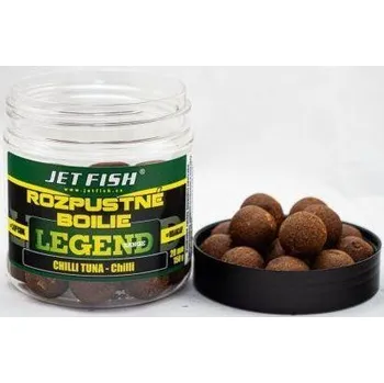 Boilies Rozpustné boilies Jet Fish Legend Range 250ml - 20mm - Chilli Tuna - Chilli