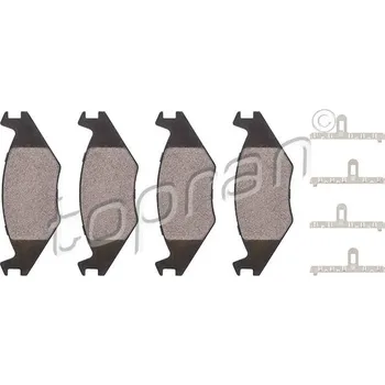 Brzdový systém Sada brzdových destiček, kotoučová brzda, , 191698151, 191698151A, 191698151E, 191698151F, TOPRAN, 102 842