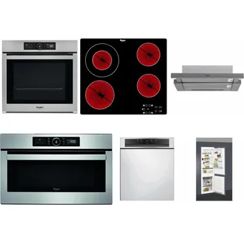 Set domácích spotřebičů WHIRLPOOL AKZ9 9480 IX + WHIRLPOOL AKT 8130/NE + WHIRLPOOL AKR 749/1 IX + WHIRLPOOL ABSOLUTE AMW 730 IX + WHIRLPOOL WBC 3C34 PF X + WHIRLPOOL ART 66112