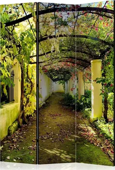 Paraván Artgeist Třídílný paraván 135 x 172 cm romantická zahrada