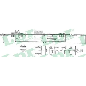 Spojkové lanko Tazne lanko, ovladani spojky, , 96108987, LPR, C0022C