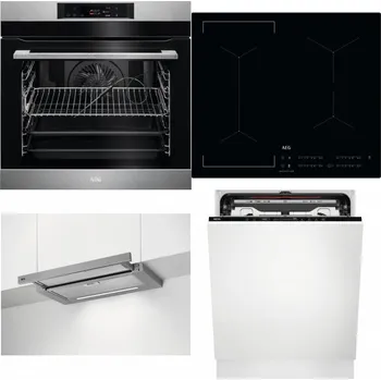 Set domácích spotřebičů AEG BPK742380M + AEG Mastery Bridge IKE64441IB + AEG DPE5660M + AEG FSE74707P