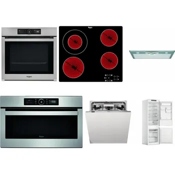 Set domácích spotřebičů WHIRLPOOL AKZ9 9480 IX + WHIRLPOOL AKT 8130/NE + WHIRLPOOL AKR 650/1 IX + WHIRLPOOL ABSOLUTE AMW 730 IX + WHIRLPOOL WIO 3O540 PELG + WHIRLPOOL WHC18 T311