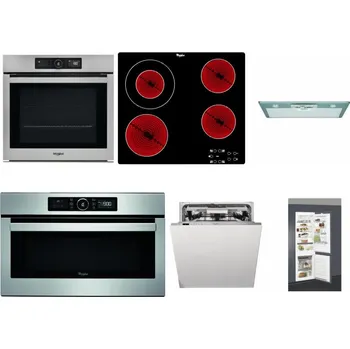 Set domácích spotřebičů WHIRLPOOL AKZ9 9480 IX + WHIRLPOOL AKT 8130/NE + WHIRLPOOL AKR 650/1 IX + WHIRLPOOL ABSOLUTE AMW 730 IX + WHIRLPOOL WIO 3T133 PLE + WHIRLPOOL ART 66112