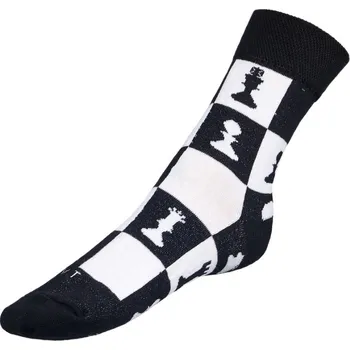 Dámské ponožky Bellatex Ponožky Šachy vel. 35-38