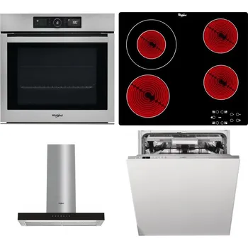 Set domácích spotřebičů WHIRLPOOL AKZ9 9480 IX + WHIRLPOOL AKT 8130/NE + WHIRLPOOL WHBS 62F LT K + WHIRLPOOL WIO 3T133 PLE