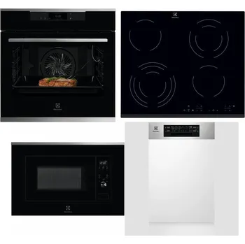 Set domácích spotřebičů ELECTROLUX KOEBP39X + ELECTROLUX EHF6343FOK + ELECTROLUX LMS2203EMX + ELECTROLUX EEM43300IX