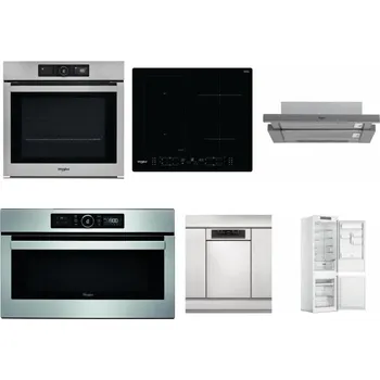 Set domácích spotřebičů WHIRLPOOL AKZ9 9480 IX + WHIRLPOOL WL B8160 NE + WHIRLPOOL AKR 749/1 IX + WHIRLPOOL ABSOLUTE AMW 730 IX + WHIRLPOOL WSBO 3O34 PF X + WHIRLPOOL WHC18 T311