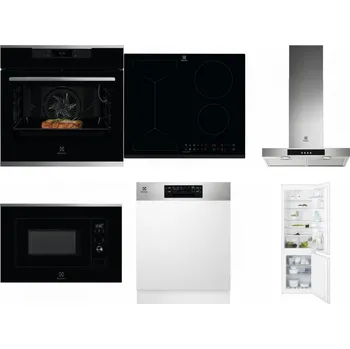Set domácích spotřebičů ELECTROLUX KOEBP39X + ELECTROLUX LIV63431BK + ELECTROLUX LFT426X + ELECTROLUX LMS2203EMX + ELECTROLUX EEM48300IX + ELECTROLUX ENT6TF18S
