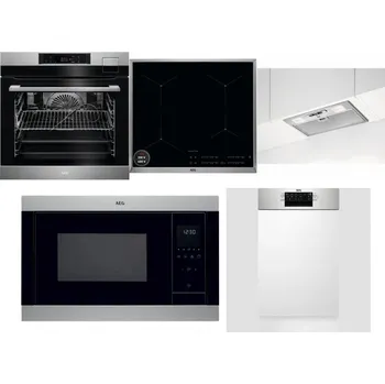 Set domácích spotřebičů AEG BSK792380M + AEG Mastery SenseBoil IAE64413XB + AEG DGB3523S + AEG Mastery MSB2547D-M + AEG Mastery MaxiFlex FEE73517PM
