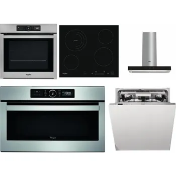 Set domácích spotřebičů WHIRLPOOL AKZ9 9480 IX + WHIRLPOOL AKT 8900 BA + WHIRLPOOL WHBS 62F LT K + WHIRLPOOL ABSOLUTE AMW 730 IX + WHIRLPOOL WIO 3O540 PELG