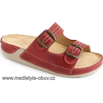Dámská zdravotní obuv MEDISTYLE ROZÁRA 4R-J15 pantofel červený, červená - 42