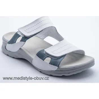 Dámská zdravotní obuv MEDISTYLE NINA LN-T11 pantofel bílý, bílá - 37