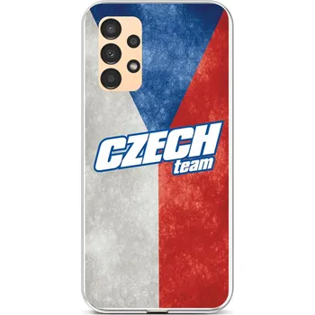 Pouzdro na mobilní telefon Kryt Samsung A13 silikon Czech Team (obal neboli pouzdro na Samsung A13)