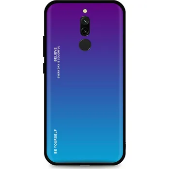 Pouzdro na mobilní telefon Kryt Xiaomi Redmi 8 pevný duhový purpurový (obal neboli pouzdro na Xiaomi Redmi 8)
