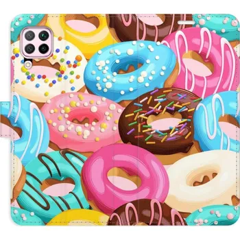Pouzdro na mobilní telefon Flipové pouzdro iSaprio - Donuts Pattern 02 - Huawei P40 Lite