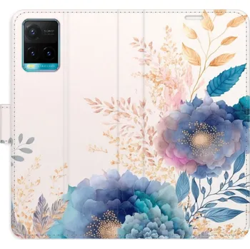 Pouzdro na mobilní telefon Flipové pouzdro iSaprio - Ornamental Flowers 03 - Vivo Y21 / Y21s / Y33s