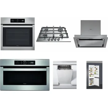 Set domácích spotřebičů WHIRLPOOL ABSOLUTE AKZ9 6230 IX + WHIRLPOOL TKRL 661 IX EU + WHIRLPOOL AKR 860 IX + WHIRLPOOL ABSOLUTE AMW 730 IX + WHIRLPOOL WSIC 3M27 C + WHIRLPOOL ART 66112