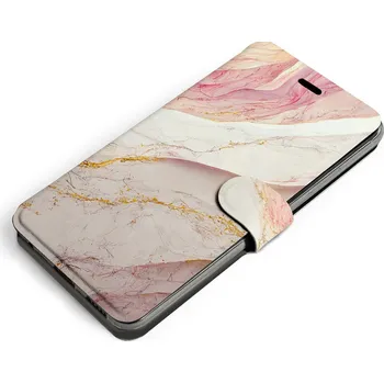 Pouzdro na mobilní telefon Knížkové flip pouzdro Mobiwear - Samsung Galaxy S9 Plus - VP32S Růžový a zlatavý mramor - VÝPRODEJ (Flip obal, kryt, pouzdro Mobiwear na mobilní telefon Samsung Galaxy S9 Plus s motivem VP32S Růžový a zlatavý mramor)