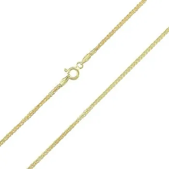 Řetízek Stříbrný pozlacený řetízek spiga délka řetízku 60cm