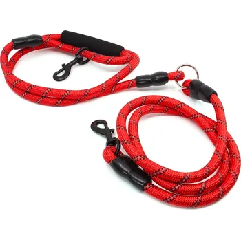 Vodítko pro psa Vsepropejska Moris přepínací vodítko pro psa | 240 cm Barva: Červená, Šířka vodítka: 0,8 cm
