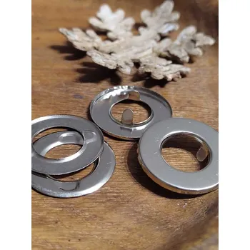 Průchodka zacvakávací vnitřní Ø12 mm / vnější Ø26 mm barva nikl