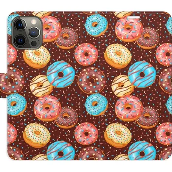 Pouzdro na mobilní telefon Flipové pouzdro iSaprio - Donuts Pattern - iPhone 12/12 Pro