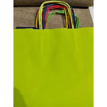 Obalový materiál Papírová taška velká zelená světlá