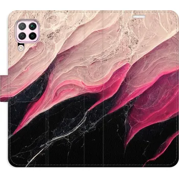 Pouzdro na mobilní telefon Flipové pouzdro iSaprio - BlackPink Marble - Huawei P40 Lite