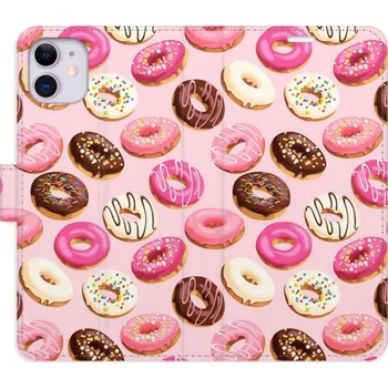 Pouzdro na mobilní telefon Flipové pouzdro iSaprio - Donuts Pattern 03 - iPhone 11
