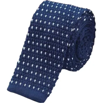 Kravata Amparo Miranda® Pletená kravata se vzorem PK001 modrá