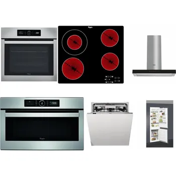 Set domácích spotřebičů WHIRLPOOL ABSOLUTE AKZ9 6230 IX + WHIRLPOOL AKT 8130/NE + WHIRLPOOL WHBS 62F LT K + WHIRLPOOL ABSOLUTE AMW 730 IX + WHIRLPOOL WIO 3O540 PELG + WHIRLPOOL ART 66112