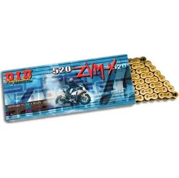 Řetězová sada pro motocykl Moto řetěz DID ZVM-X Kawasaki Z 250 LTD 1981 - 1983 X-Kroužek zlatý