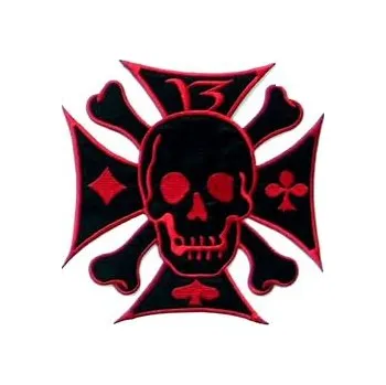 Nášivka Nášivka velká - Železný kříž s lebkou červený