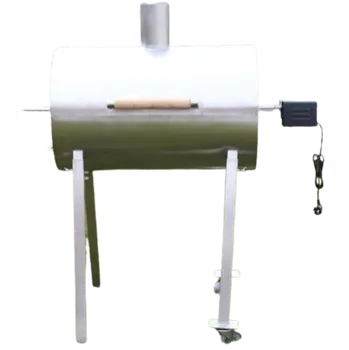 Zahradní gril Gril s motorem 348355 nerezový