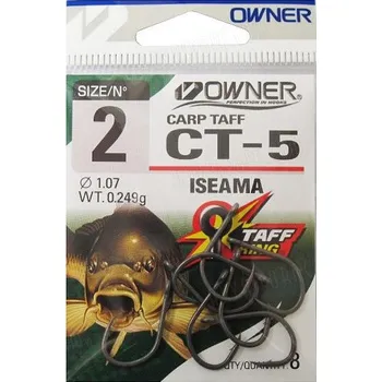 Rybářský háček Owner Rybářské háčky Owner CT-5 s očkem potažené teflonem