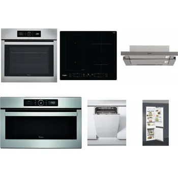 Set domácích spotřebičů WHIRLPOOL ABSOLUTE AKZ9 6230 IX + WHIRLPOOL WL B8160 NE + WHIRLPOOL AKR 5390/1 IX + WHIRLPOOL ABSOLUTE AMW 730 IX + WHIRLPOOL WSIC 3M27 C + WHIRLPOOL ART 66112