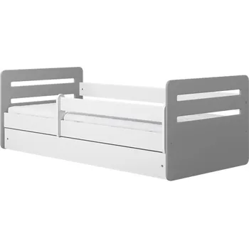 Dětská postel Dětská postel Tomi šedá, varianta 80x140, se šuplíky, s matrací