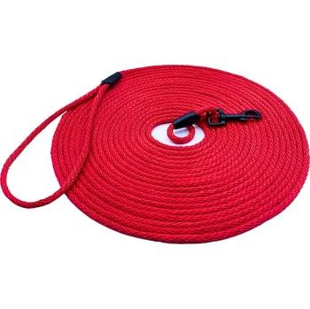 Vodítko pro psa Lehké stopovací vodítko PafDog® 6mm 4 délky - červená DÉLKA VODÍTKA: 15 metrů