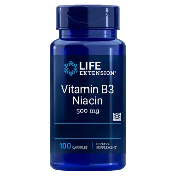 Life Extension Vitamin B3 Niacin 500 mg 100 cps.