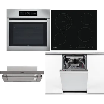 Set domácích spotřebičů WHIRLPOOL ABSOLUTE AKZ9 6230 IX + WHIRLPOOL AKT 8900 BA + WHIRLPOOL AKR 5390/1 IX + WHIRLPOOL WSIO 3O34 PFE X