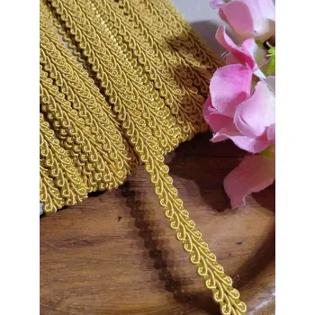 Krajka Prýmek šíře 8 mm barva hořčicová