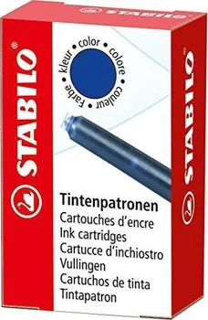 Náplň do psacích potřeb STABILO 5/0-041 inkoustové bombičky 6 ks modré
