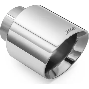 Zadní díl výfuku Koncovka výfuku RM Motors saténová z nerezové oceli, šikmá KSCP/DS Vstupní průměr: 63,5 mm, Průměr hrotu: 76 mm, Včetně svorky: Ne