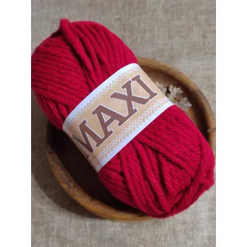 Příze Pletací příze Jumbo maxi 100 g červená tmavá