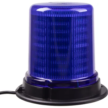 Autoelektronika LED maják, 12-24V, 128x1,5W modrý, pevná montáž, ECE R65