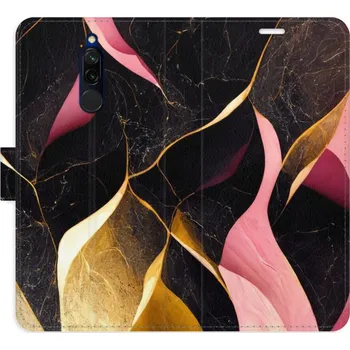 Pouzdro na mobilní telefon Flipové pouzdro iSaprio - Gold Pink Marble 02 - Xiaomi Redmi 8