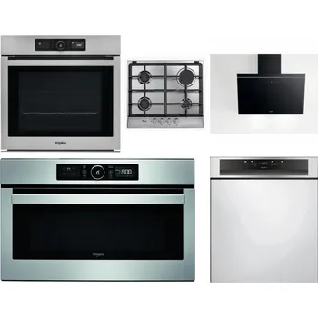 Set domácích spotřebičů WHIRLPOOL AKZ9 9480 IX + WHIRLPOOL AKR 351/IX + WHIRLPOOL AKR 62F LT K + WHIRLPOOL ABSOLUTE AMW 730 IX + WHIRLPOOL WBC 3C34 PF X